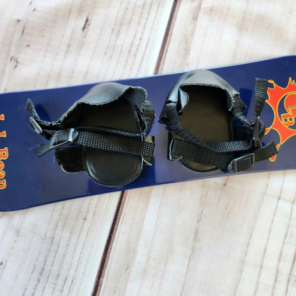 L.L. Bean Blast Toy Snowboard for Plush Ellie/Elliot Bear, Navy Yellow - Picture 2 of 7